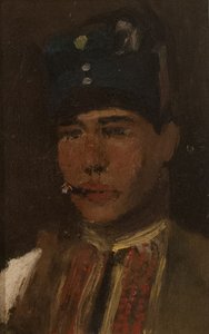 Man Smoking a Cigarette